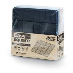 Piastrelle Easy Square | 40x40 cm | Flessibili | Interconnettibili | Nero | in Plastica | da Giardino 